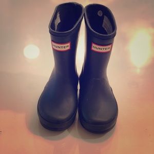 Little kids Midnight Navy Hunter Boots